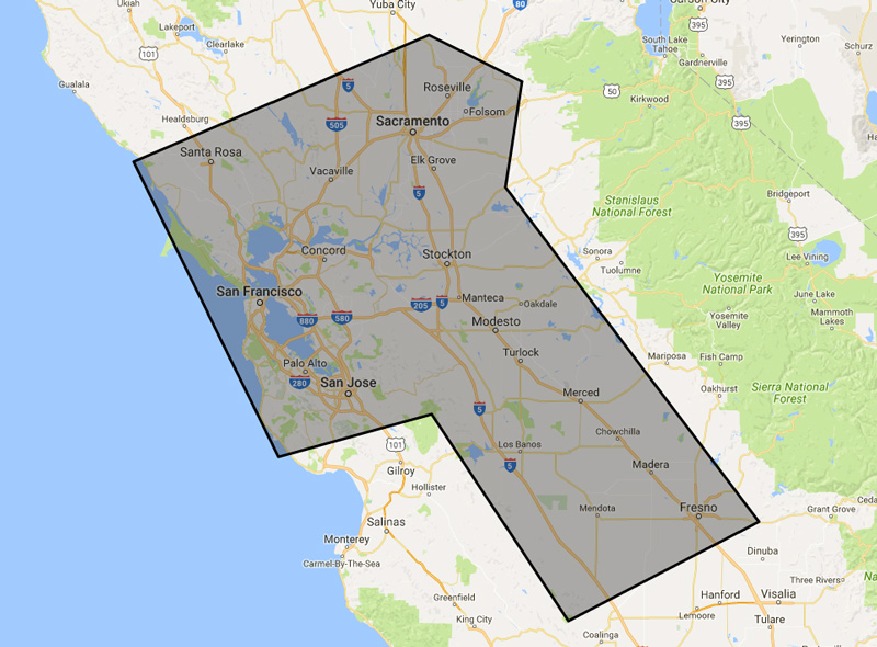 Alll Star Movers and Storage California Service Area